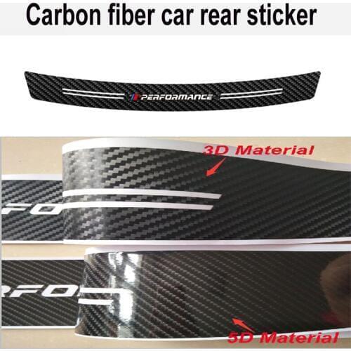 Carbon fiber M Power M performance car bumper sticker for bmw E30 E34 E36 E39 E46 E53 E60 E61 E70 E71 E87 E90 E83 F10 F20 F30