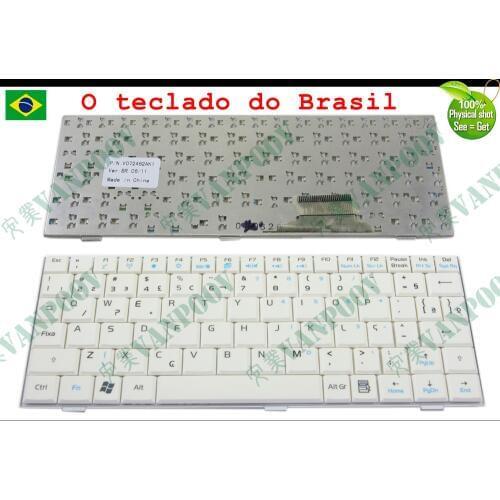 New Laptop keyboard for Asus Eee PC EeePC 700 701 701SD 900 901 900hd 900A 2G 4G 8G Series White Brazil BR Version - V072462AK1