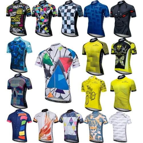 KEYIYUAN 2021 New Men Cycling Jersey Short Sleeve Tops MTB Bike Shirt Bicycle Clothing Fiets Kleding Mannen Maillot Ciclismo