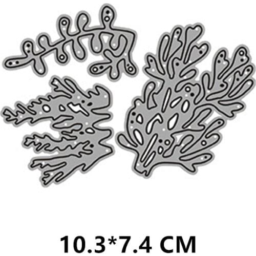 2021 New Marine Seaweed Cutting Dies DIY Scrapbooking Embossing Paper Photo Frame Stamps Crafts Template Mould Stencils