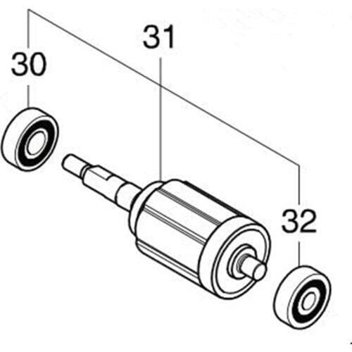 Genuine Armature For Makita 519366-2 DUB362