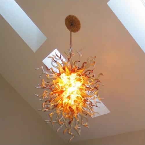 Chihuly Style Art Deco Hand Blown Murano Glass Hanging LED Ceiling Chandelier Lights