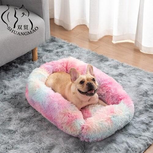 SHUANGMAO Hot Sell Pet Dog Beds Warm House for Small Medium Large Dogs Nest Mat Soft Cat Bed Puppy Mattress Pet Warming Products