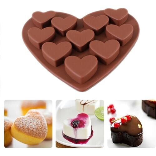 1 PC Heart Shape Silicone Cake Mold Love Heart Shaped Silicone Molds Fondant Cake Chocolate Mold Creative Cooking Moulds