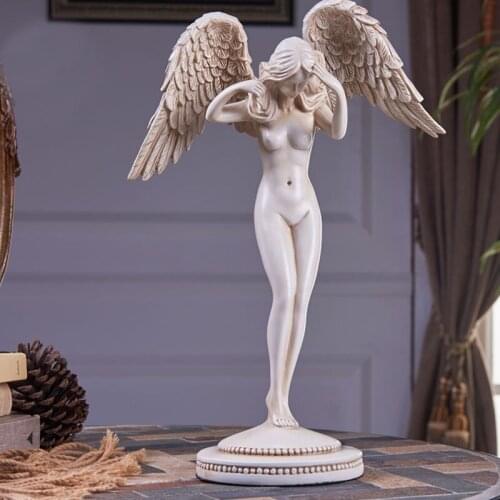 Nordic Creative Resin Beauty Body Art Decorative Wings Sculpture Decoration Living Room Bedroom Home Decorat Ornaments