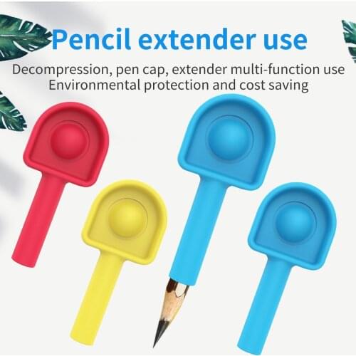 Squishys Figetsss Sensory Toy Push Mini Brands Pencil Lengthener Simple Dimple Antistress Pen Cap Extension Sleeve Mailbox Shape