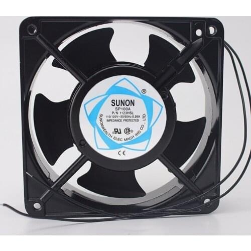 SUNON SP100A 12CM 12038 120*120*38MM 1238 110/120V 3 Line Socket Industrial Cooling Fan