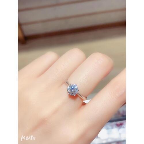 Sparkling moissanite gem ring for women fine jewelry gift 925 sterling silver shiny better than diamond engagement ring wedding