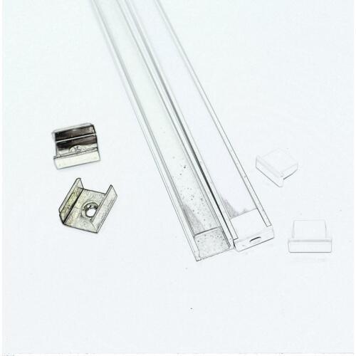 10pcs/lot 20inch 0.5m led strip profile for 3528/5050/5630 tape,led profile with cover for 12mm hard strip AP-1607