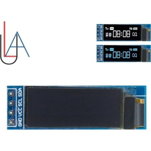 0.91 Inch OLED Module 0.91" White/Blue 128X32 OLED LCD LED Display Module IIC Communicate for Ardunio