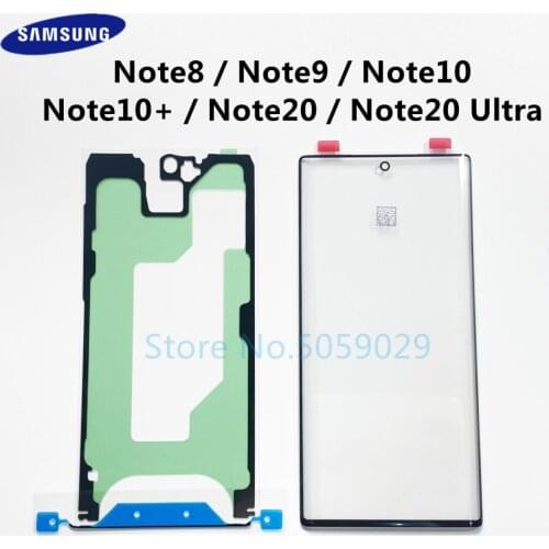 For Samsung Galaxy Note 10 N970 N970F Note10 Plus N975 N975F LCD Display Outer Touch Panel Screen Glass Replacement Front Lens