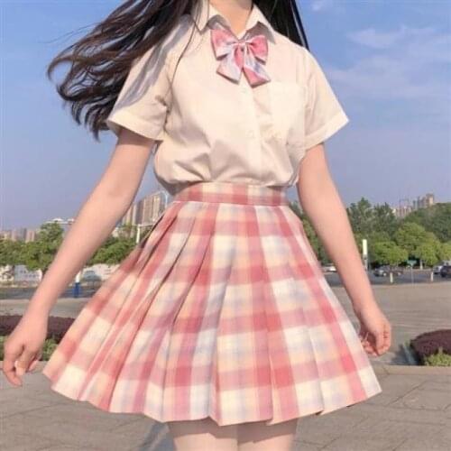 Japanese collection orthodox JK square skirt in student JK uniform suit gentle one knife sailor pleated skirt