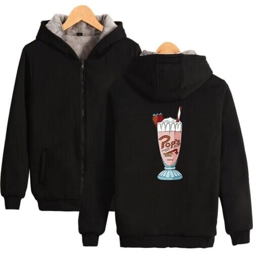 2019winternew double zipper hooded sweaterriver valley townprinting jacketme and womenbreathable sports casual shirt warmsweater