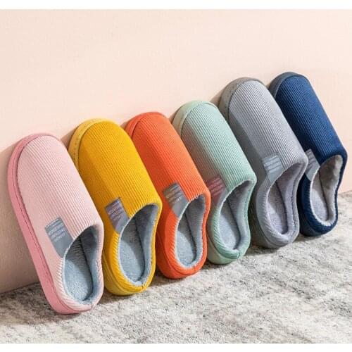Women Winter Home Slippers Cartoon Shoes Non-slip Soft Winter Warm House Slippers Indoor Bedroom Lovers Couples Dropship