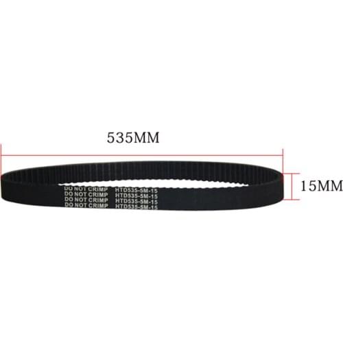 1*Timing Belt Rubber 8inch Electric Vehicle Transmission With Brush Belt HTD535-5M-15 Timing Belt 535*15*5mm