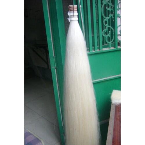250g Top quality Stallion white mongolia bowhair 85 cm violin bow parts
