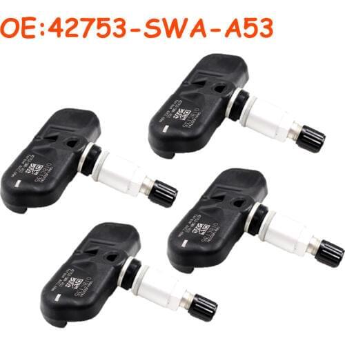 4 pcs/lot 42753-SWA-A53 PMV-107M For Honda CR-V Accord Car TPMS Tire Pressure Sensor Monitor