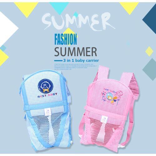 A Level Baby Backpacks & Carriers 3 in 1 Ergonomic Baby Carrier Newborn Baby Sling Breathable Front Facing Baby Wrap Summer Girl