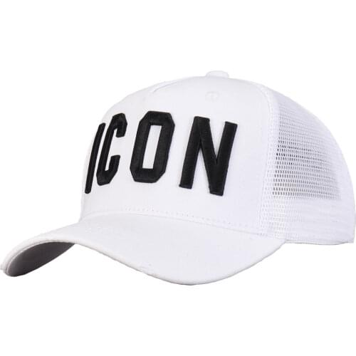 DSQICOND2 Maple Leaf Mesh Baseball Cap DSQ2 Letters High Quality 2021 Cap Custom Design ICON Logo Cap Bonnet Homme Dad Hat
