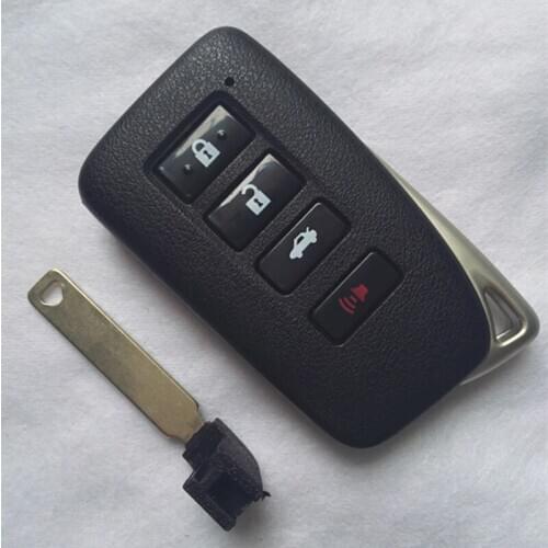 DAKATU Smart Remote Key Shell Fob Keyless Entry Case 3+1 4 Buttons For Lexus IS/ES/GS/NX/RX Smart Card Shell