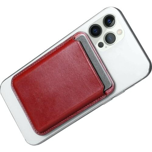 Icarer Vintage Genuine Leather Magsafe Wallet Case for iPhone 12 mini / 12 / 12 Pro / 12 Pro Max Black Brown Red
