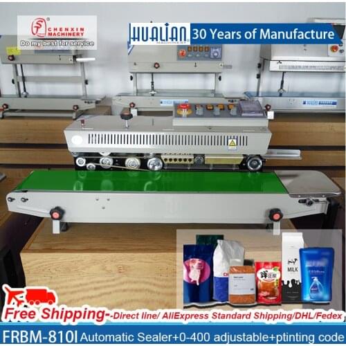 FRBM-810I Ink wheel printing letter continuous hualian sealing machine Plastic bag Kraft paper bag Vacuum bag Foil bag Sealer