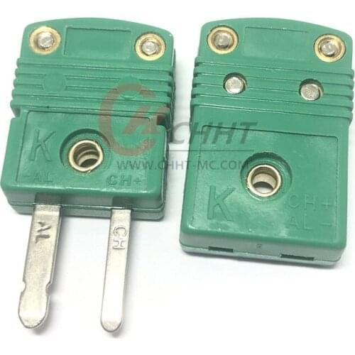 K-type excellent performance green thermocouple mini connector male and female