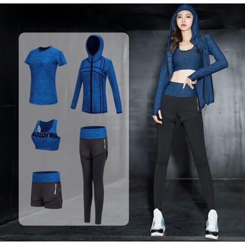 Two Piece Set Women Yoga Sportswear Womens Spring Autumn Summer Yoga Clothes Womens Clothes Conjuntos De Mujer Ensemble Femme