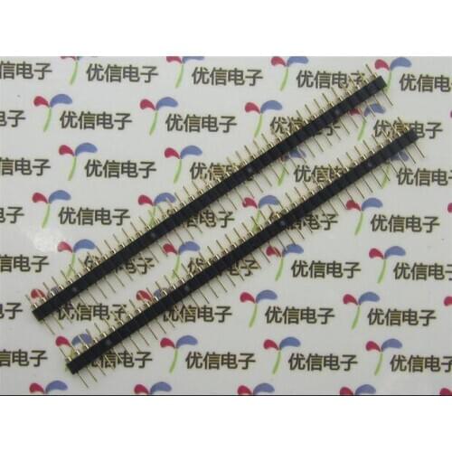 Round hole gold plated 2.54mm 1*40P pin header single row needle