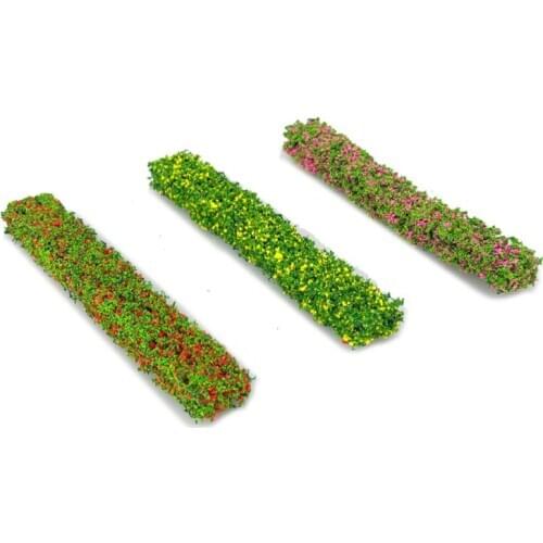 Shrub Strips Green Sand Table Miniature Model Simulation DIY Materials Grass Strip Fence For Outdoor Indoor Building Diorama