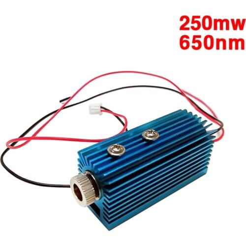 250mW 650nm Red Laser Dot Module Head Laser Module Engraver Accessory For CNC Laser Carving Engraving Machine
