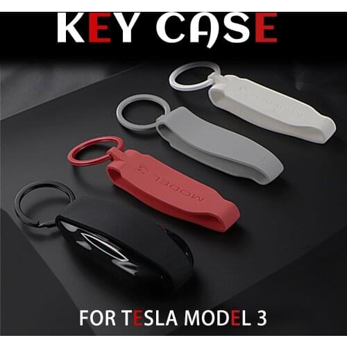 Model 3 Accessories Silicone Rubber Car Key Protection Key Fob Protector Cover Case For Tesla Model 3 Y S X 2021 Remote Keyless