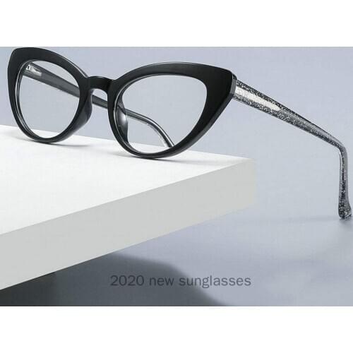 2020 Fashion Blue Light Blocking Glasses Computer Reading Glasses for Women 0.0 to 4.00 Sexy Small Cat Glasses Presbyopia NX