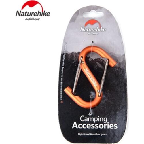 Naturehike Camping Accessories "S" Hang Buckle Hiking Backpack Carabiner Key Water Bottle Ring Buckle Multifunctional buckle