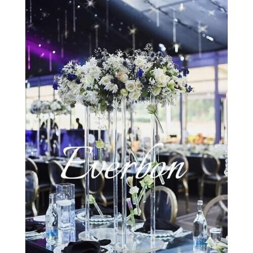 New model oval shape crystal wedding centerpieces flower stand table decor for wedding event party decoration