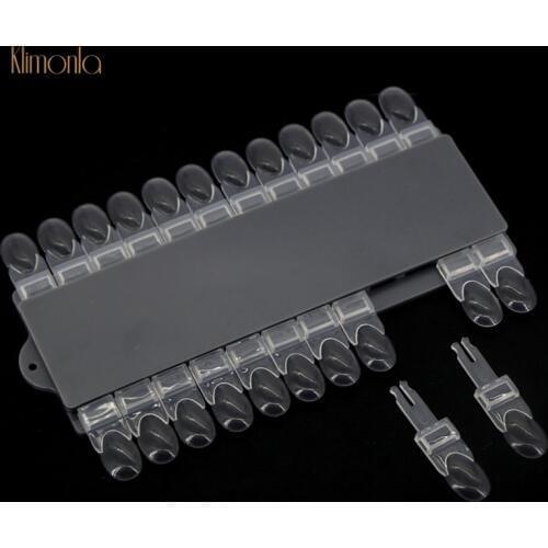 New Detachable Plastic Nail Art Painting Color Card Transparent Nail Display Showing Shelf Practice Board Manicure Tools