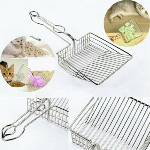 Wonderlife new Cat Litter Cleaner Large Metal Cat Shovel Cleaning Tools Pet Litter Scoop Stainless steel material