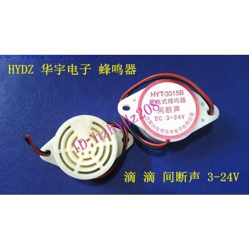 Factory direct active piezoelectric buzzer ,3015B bit intermittent buzzer sound 3-24V