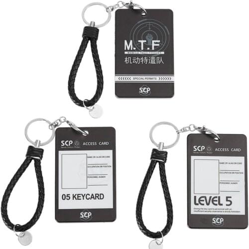 SCP Cosplay Props Foundation Card Cover Anime Secondary Mobile Task Force Creative Student Meal Card Bus Card Cover