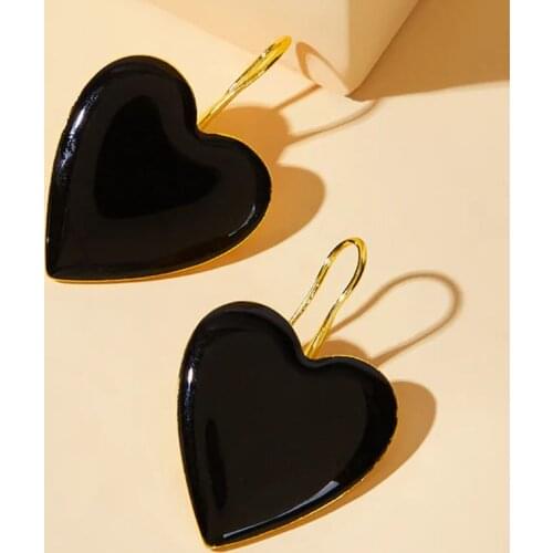 Heart Earrings for Women Fashion Jewelry Boho Big Dangle Earring Christmas Jewelry Gift Wholesale Brincos Para As Mulheres 2020