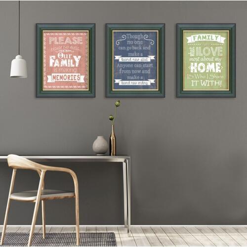 Nordic Posters Prints Wall Art Canvas Painting Love Home Family Quotes Wall Pictures No Frame FA408