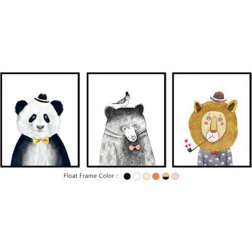 Nordic Animal Lion Bear Panda Art Prints Wall Picture Canvas Painting Kids Room Home Decor
