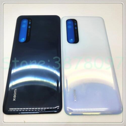 For Xiaomi Mi Note 10 Lite Back Glass Battery Cover Rear Housing Door Case Note10 Lite Back Glass Panel Replacement
