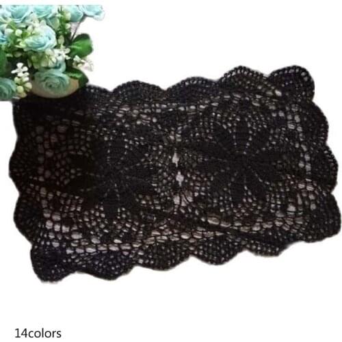 Vintage Lace cotton table place mat pad Cloth crochet placemat cup mug Christmas tea coffee coaster dining drink doily kitchen