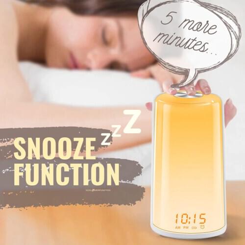 Sunrise Alarm Clock Wake Up Night Light Digital Clock With Snooze Feature Nature Sounds Sleep Aid 256 Full Colors Night Lamp