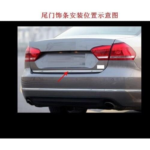 Top quality For Citroen Peugeot chrome-plated Tailgate trim Door Trim, Anti-scratch Decoration Modification Car styling