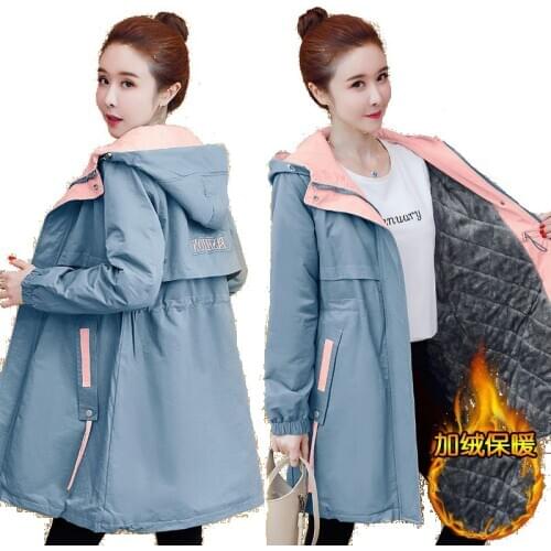 Xiangyihui Women's Hooded Trench Coats