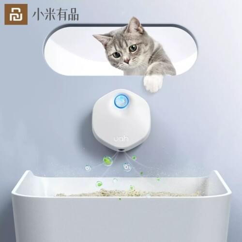 YouPin Original Uah Cat Litter Box Smart Air Pet Deodorizer Indoor Odor Removal Dog Urine Smell With Sensor Strong Sterilization