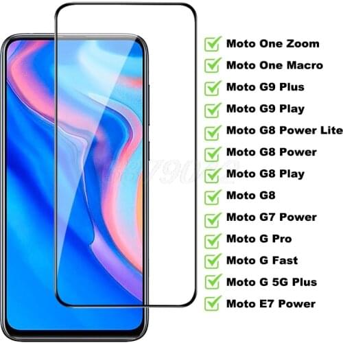 9D Protective Glass For Motolora G Fast Pro G7 E7 G8 Power Lite G9 Play Tempered Glass Moto One Macro Zoom Screen Protector Film