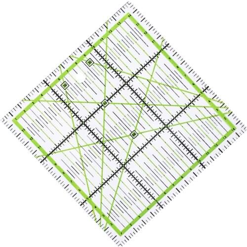1 Pcs Office & School Supplies Multi-Angles 15x15cm Patchwork Ruler Ruler Seam Sewing Foot Drawing Tools